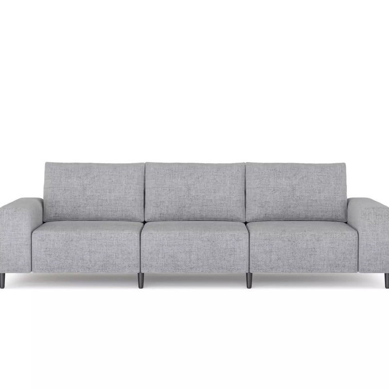 Morgan Soffa Ljusgrå linne, 3 sits