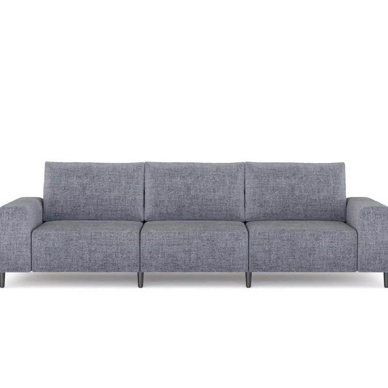Morgan Soffa Grå linne, 3 sits