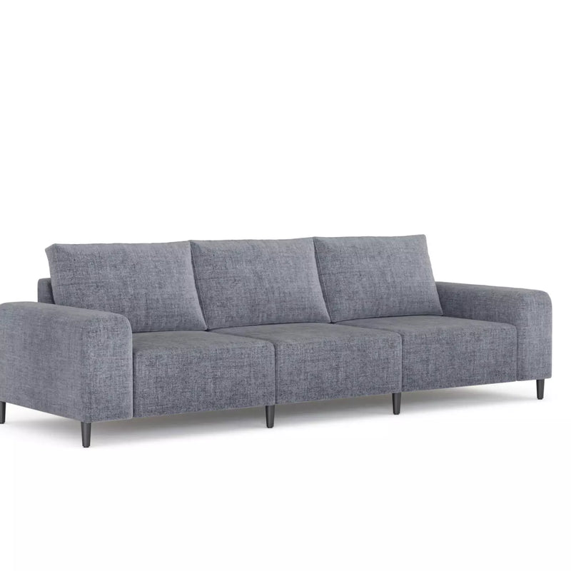 Morgan Soffa Grå linne, 3 sits