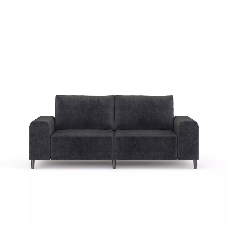 Morgan Soffa Mörkgrå linne, 2 sits