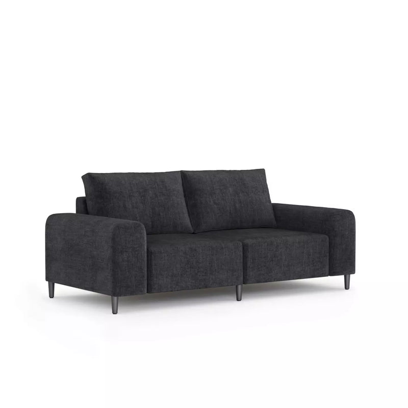 Morgan Soffa Mörkgrå linne, 2 sits