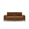 Morgan Soffa Brun sammet, 2 sits