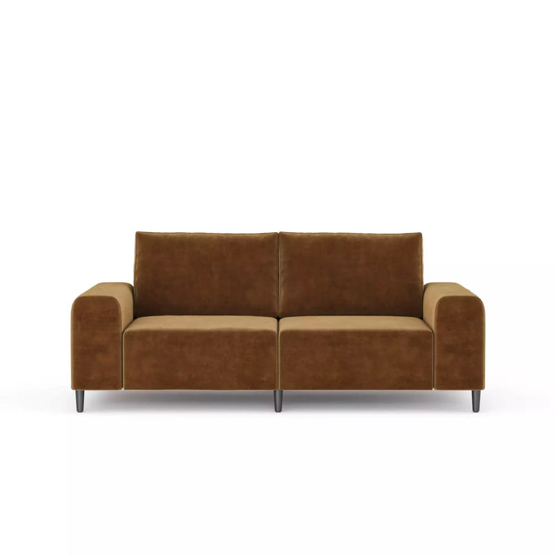 Morgan Soffa Brun sammet, 2 sits