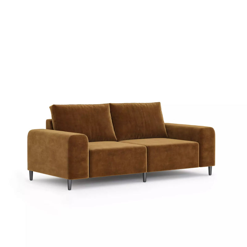 Morgan Soffa Brun sammet, 2 sits