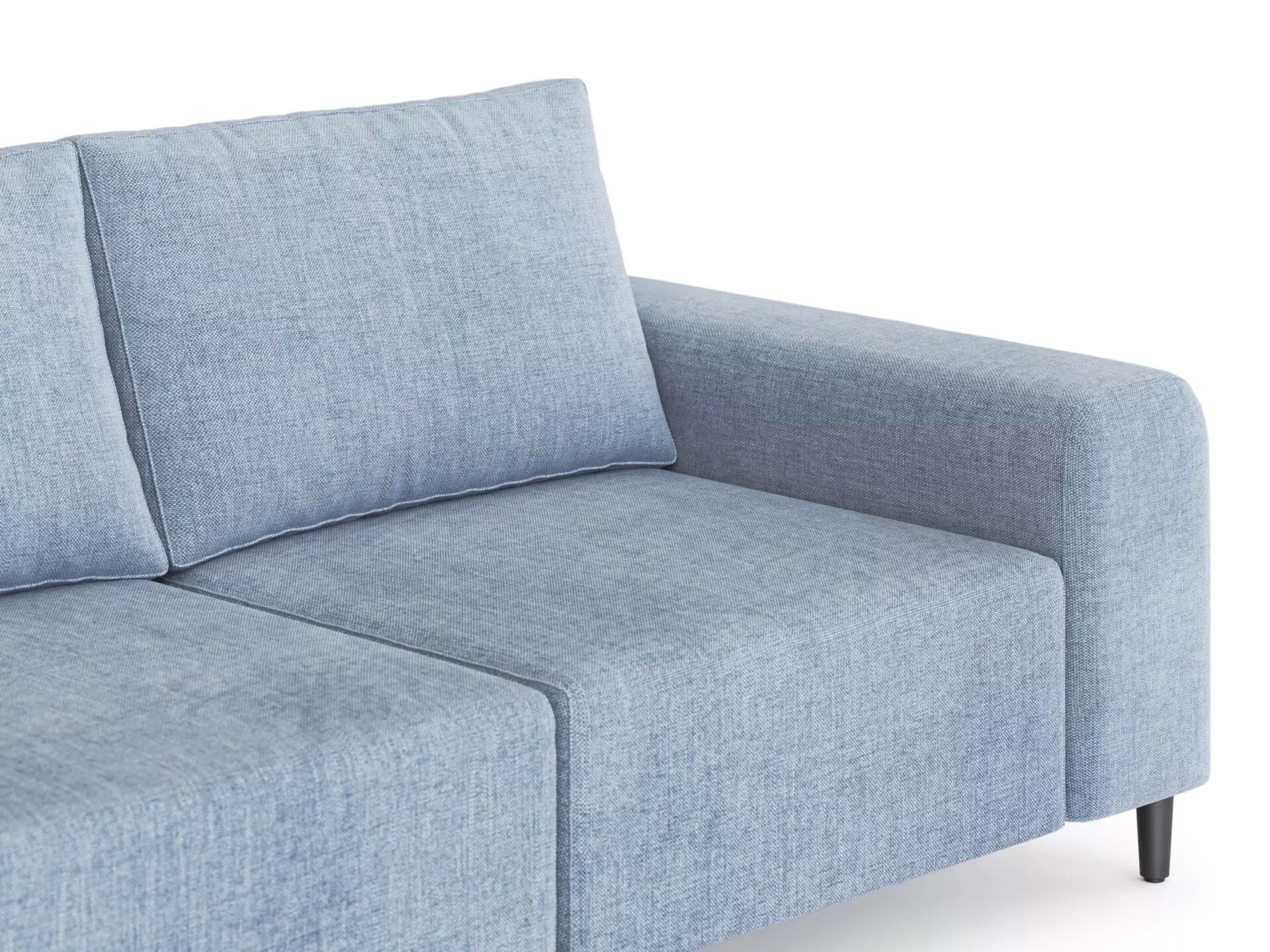 Morgan Soffa Blått linne, 3 sits