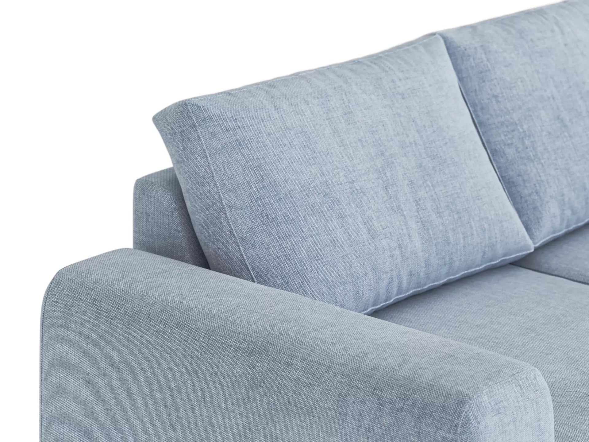 Morgan Soffa Blått linne, 3 sits