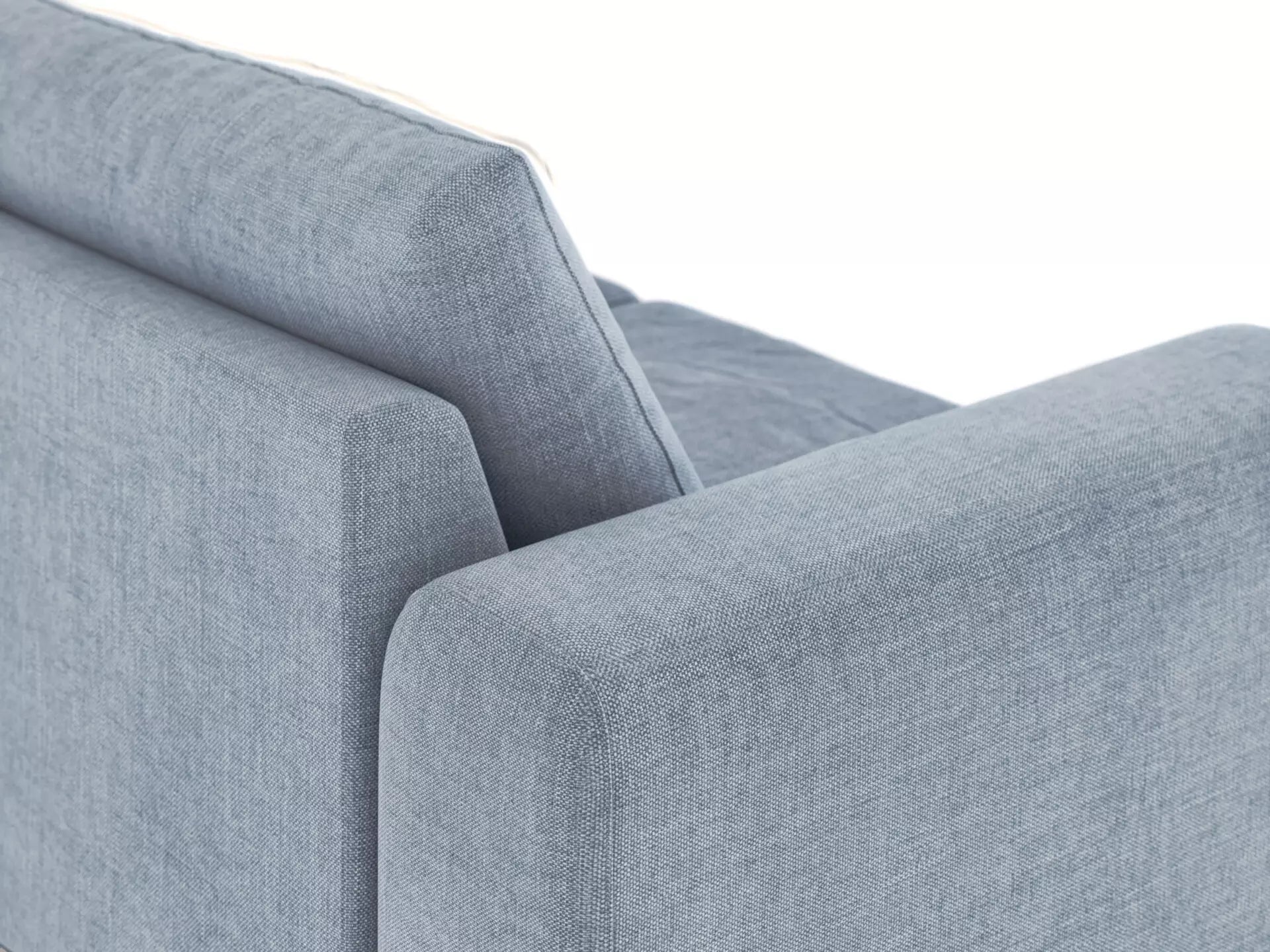 Morgan Soffa Blått linne, 3 sits