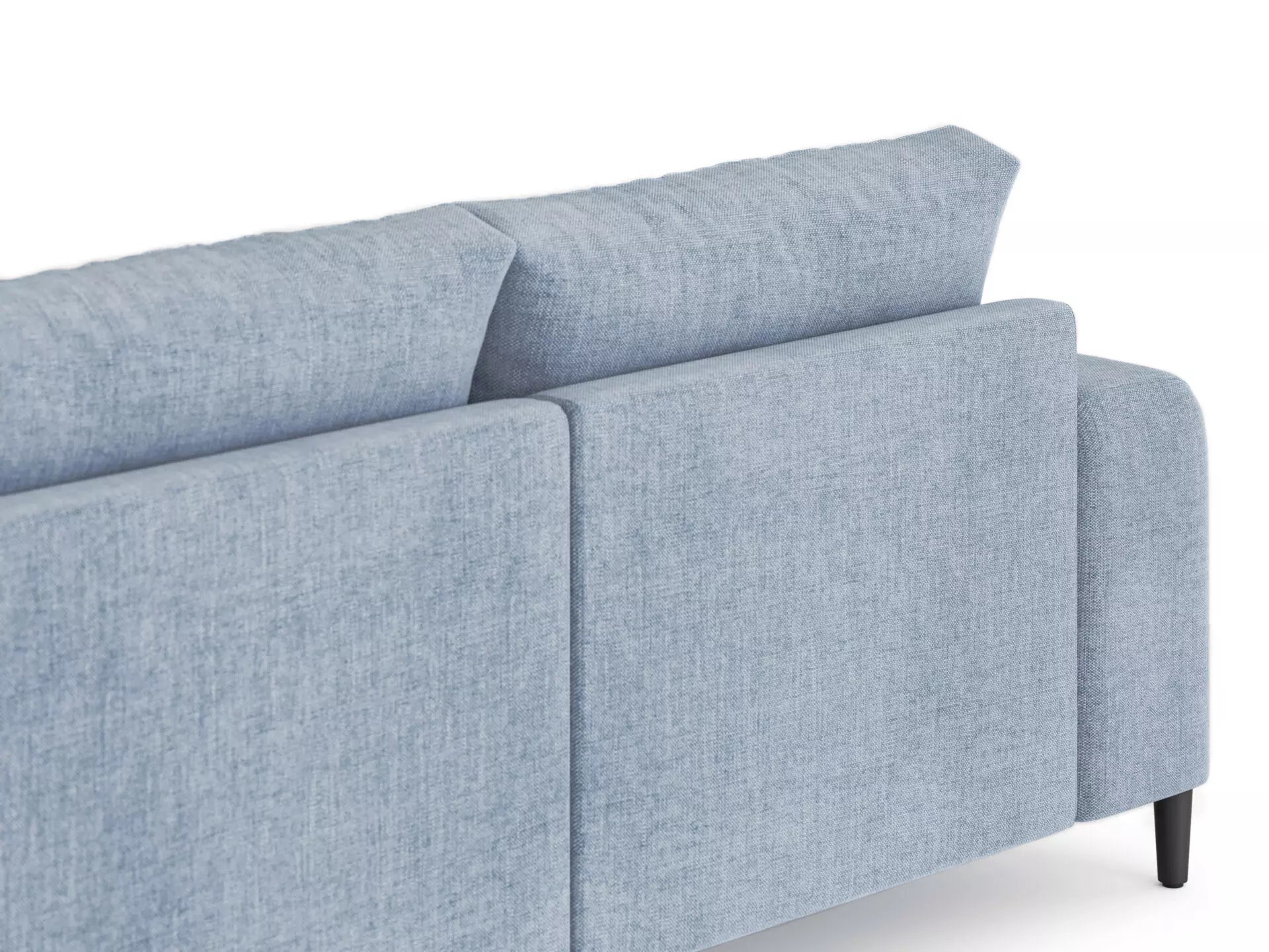 Morgan Soffa Blått linne, 3 sits