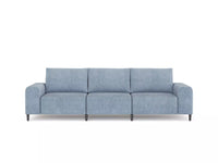 Morgan Soffa Blått linne, 3 sits