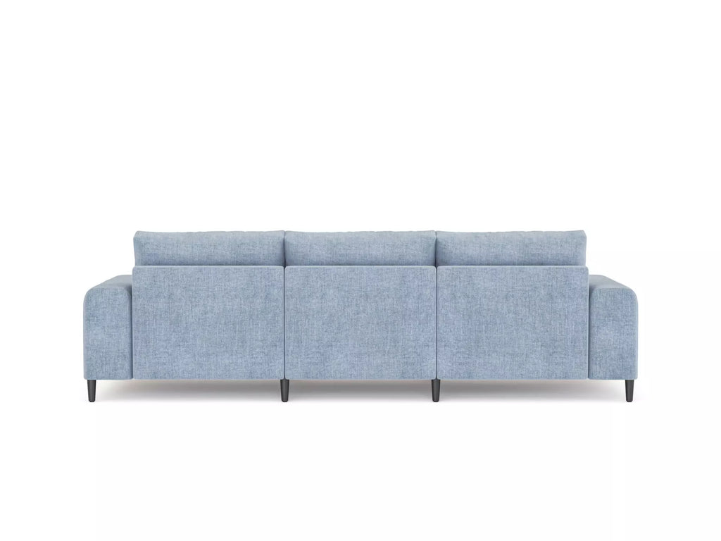 Morgan Soffa Blått linne, 3 sits