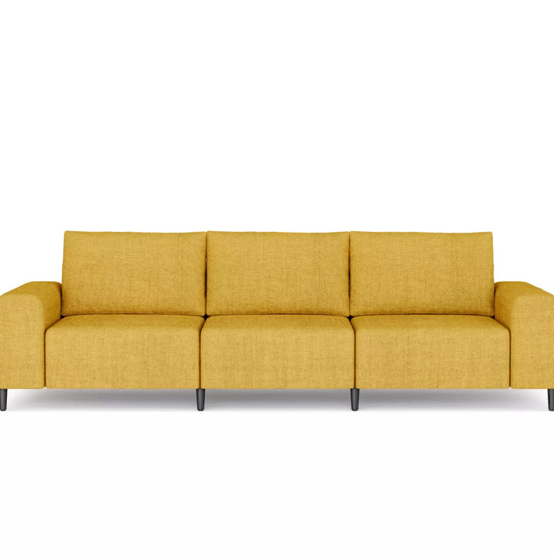 Morgan Soffa Gul linne, 3 sits