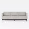 Matte Soffa Beige linne, 3 sits