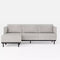 Matte Soffa Beige linne, Hörnsoffa