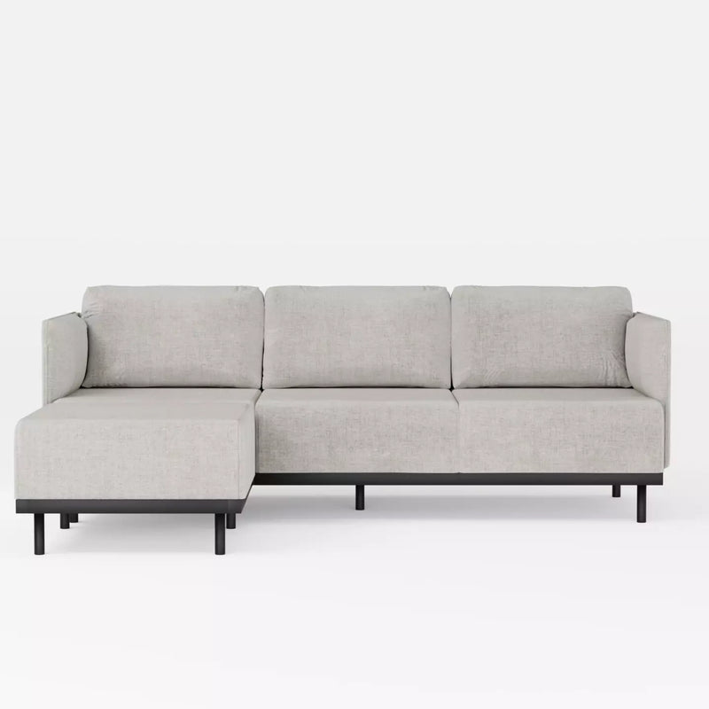 Matte Soffa Beige linne, Hörnsoffa