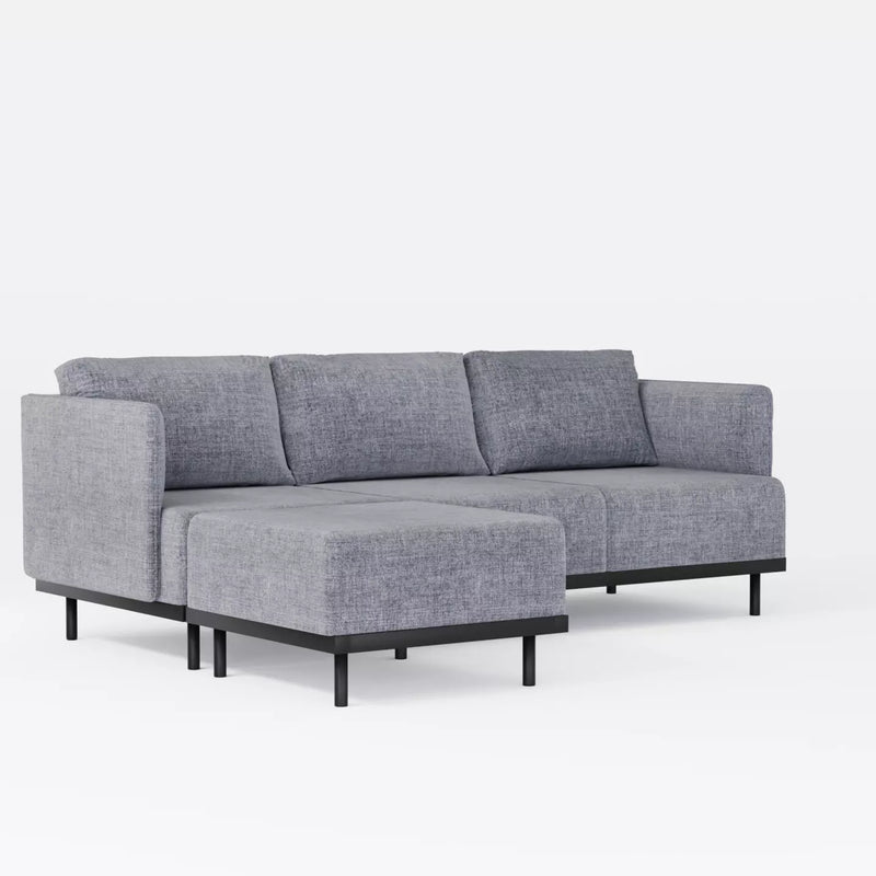 Matte Soffa Grå linne, Hörnsoffa