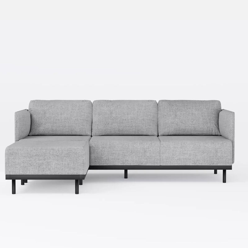 Matte Soffa Ljusgrå linne, Hörnsoffa